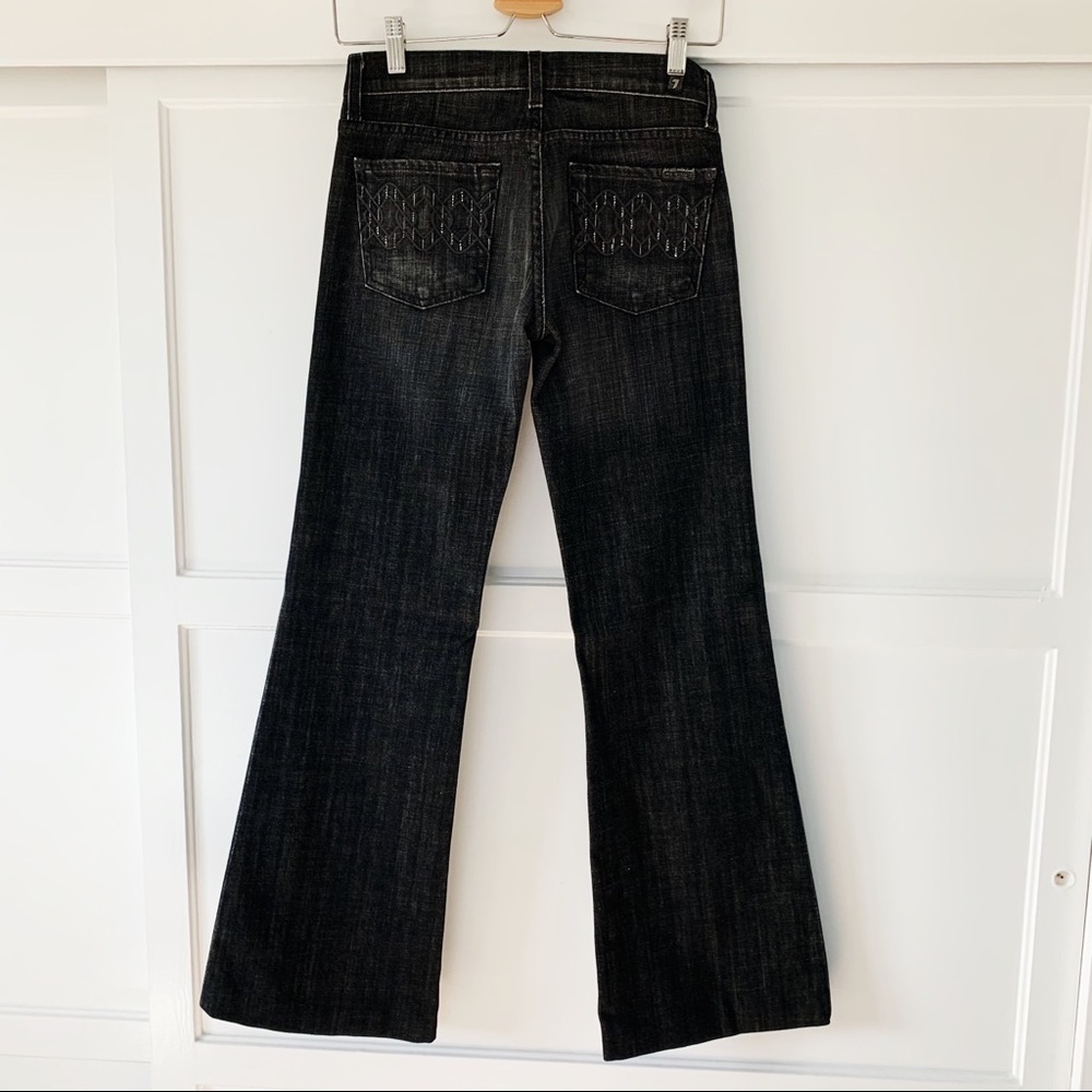 7 for All Mankind Dojo Black Crystal Chain SZ 25